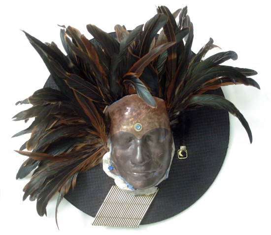 Native Soul, Silent Voices, wall relief. Fine Art by Sor�. Image copyright 2013 by Susana Sori